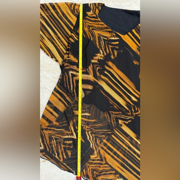 Plus Size Astarte Black and Brown Women's Tunic Top 3X - Picture 7 of 10